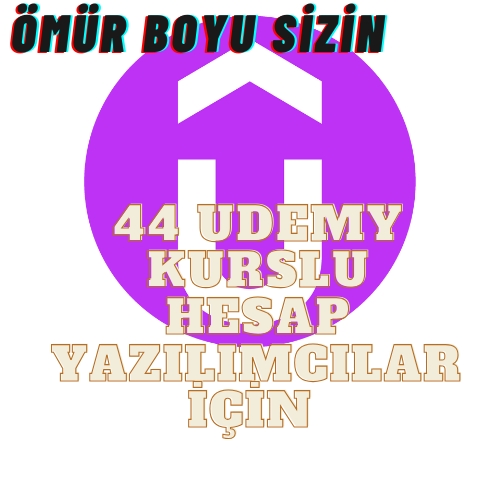  Udemy hesap 44 kurs yazılımcılar için